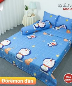 BỘ CHĂN GA GỐI COTTON POLY MON ĐÀN