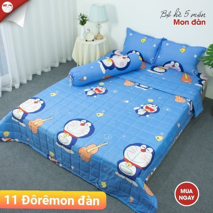 BỘ CHĂN GA GỐI COTTON POLY MON ĐÀN