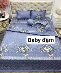 BỘ CHĂN GA GỐI COTTON POLY BABY ĐẬM